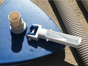 pool vacuum pole connector outdoor garden openscad swimming 3d print model - Mito3D