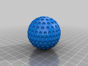 özel parametrik golf topu spor açık havada 3d print model - Mito3D