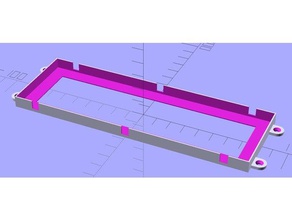 einfache parametrische standard-Steckbrett-Halter Elektronik 3d print model - Mito3D