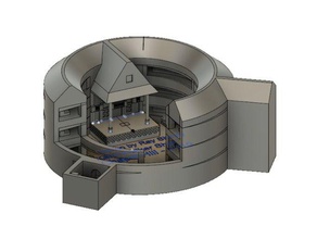 globe theatre buildings structures hamlet macbeth shakespeare 3d print model - Mito3D