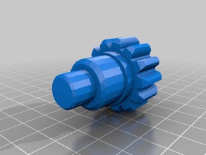 gear shaft engineering 3d print model - Mito3D