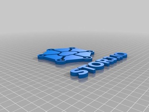 storj logo 2d arte 3d print model - Mito3D