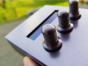 potentiometer encoder knob 6mm d-shape electronics 3d print model - Mito3D