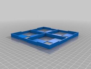 scacchiera a doppia estrusione pedine modulare press-fit snap insieme due colori 3d print model - Mito3D