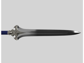 alliance spear 3d printing autodesk fusion 360 azeroth battle blizzard games cosplay accessory prop weapon fusion360 medieval movie props replica warcraft worldofwarcraft world 3d print model - Mito3D