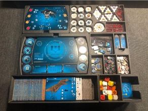 batman gotham city Chronik einfügen Spiele Brettspiel boardgames Brettspiel-inserts board game 3d print model - Mito3D