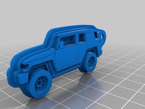 fj cruiserkeychain 3d printer accessories car toyota 3d print model - Mito3D