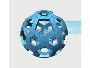 geodesic 6v sphere pattern003 math art 3d print model - Mito3D