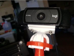 c920 logitech camera mount universal webcam cr-10 creality ender 3 3d print model - Mito3D
