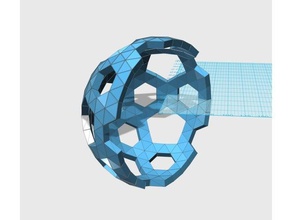 geodesic 6v hemisphere pattern003 math art 3d print model - Mito3D