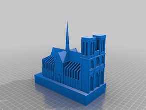 je suis la cattedrale di notre dame 3d stampa 3d print model - Mito3D