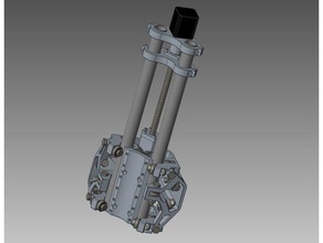 mpcnc z-12mm vidalı mil erken prototip ekseni diy 1204 leadscrew 3d print model - Mito3D