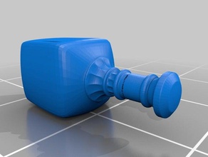 botella de alcohol 3d impresión 3d print model - Mito3D