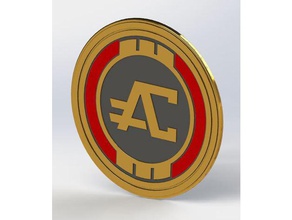 apex legends premium coin single multi-extrusion props 3d print model - Mito3D