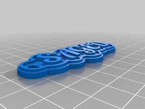 saged Anahtarlık özelleştirilmiş 3d print model - Mito3D