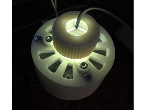 fiber optic led light biology 3d print model - Mito3D