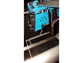 microcube alternate fanshroud single 40mm fan hotend part cooling 3d printer parts shroud 3d print model - Mito3D