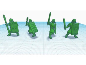 heroscape proxies de los legionarios romanos juegos las miniaturas soldado 3d print model - Mito3D