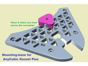klicken Sie auf-in mountingbase Ihre kossel plus 3d Drucker - Zubehör anycubic delta Kamera-Halterung Ecke Halterung cover leds led-Halter led-Fassung 3d print model - Mito3D