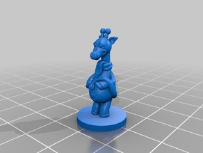 sevimli zürafa base remix oyunlar 3d print model - Mito3D
