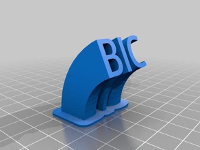 bic sign office customized 3d print model - Mito3D