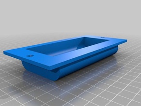 flush mount handlepull Haushalt 3d print model - Mito3D