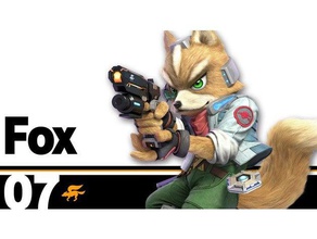 star fox blaster smash ultime accessoires de jeu bros starfox super brothers 3d print model - Mito3D