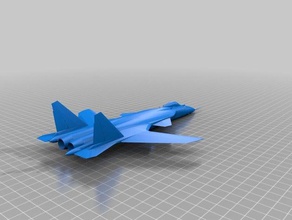 su-47 berkut stampabile non modelli ace combat aerei 3d print model - Mito3D