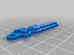 t-shaw Schlüsselanhänger angepasst 3d print model - Mito3D