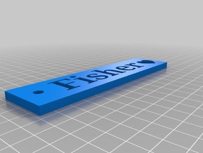 fisher keychain 3d printing 3d print model - Mito3D