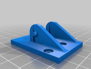 monoprice maker sélectionnez v2 support arrière ender 3 câble de la chaîne 3d l'imprimante accessoires makerselect montage 3d print model - Mito3D