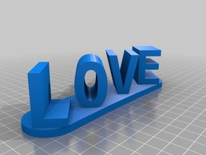 aşk işaretler logoları özelleştirilmiş 3d print model - Mito3D