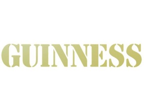 guinness text 3d printing beer 3d print model - Mito3D
