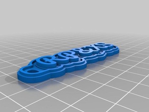 rp xs keychains customized 3d print model - Mito3D