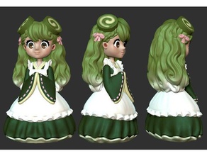 doll Menschen Charakter Mädchen high poly 3d print model - Mito3D