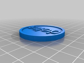 özelleştirilmiş token delta benim paralar rozetler 3d print model - Mito3D