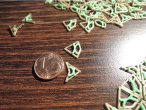 micro mosaico de penrose kite dart matemáticas openscad mosaicos 3d print model - Mito3D