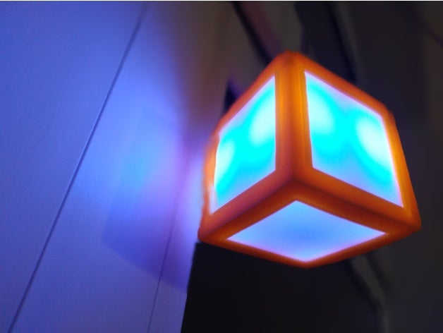 nightlight lamp form cube 5x5 diy led cub 3D print model - Mito3D