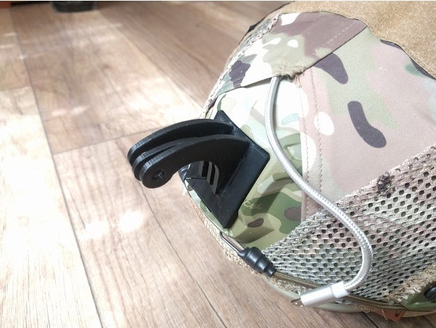 gopro mount airsoft helmet camera 3D print model - Mito3D