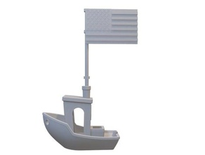 3dbenchy usaflag stampa 3d print model - Mito3D