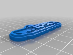 my customized multiline tag keychain signs logos 3d print model - Mito3D