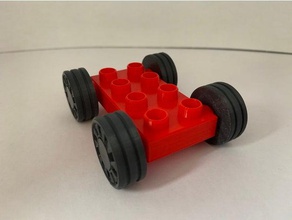 duplo wheels construction toys 3d print model - Mito3D
