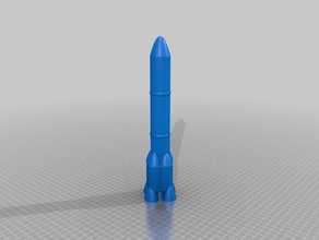 Modell-Rakete Fahrzeuge Raum Raumschiff spacex 3d print model - Mito3D