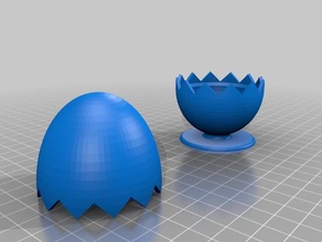 my customized egg cup kitchen dining 3d print model - Mito3D