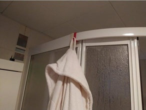bathrobe hanger bathroom 3d print model - Mito3D