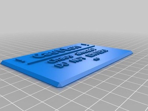 la mia etichetta personalizzata ufficio 3d print model - Mito3D
