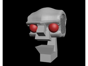 robo head judge dread énorme erreur de crc sculptures 3d print model - Mito3D