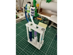 support brosse &agrave bosses à dents stand la salle de bains 3d print model - Mito3D