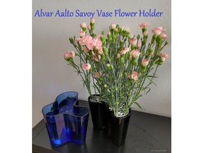 alvar aalto savoy vase flower holder decor decoration glassware 3d print model - Mito3D