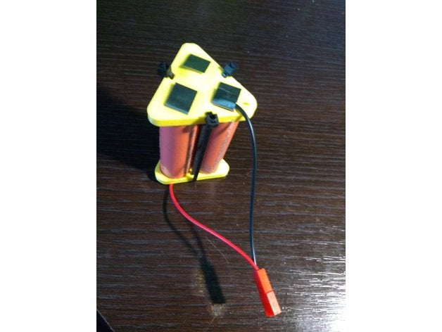 3s 12v 18650 battery electronics holder 3D print model - Mito3D